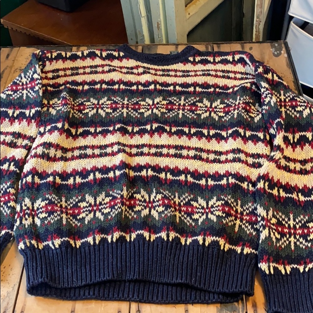 Men’s Fair isle sweater sweaters large